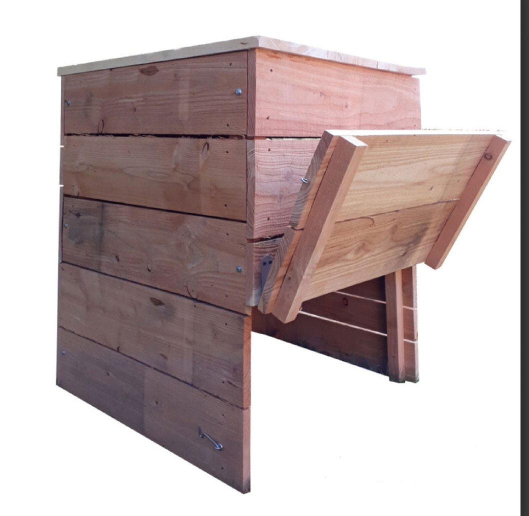 Achetez un composteur en bois non traité pour toilettes sèches naturelles