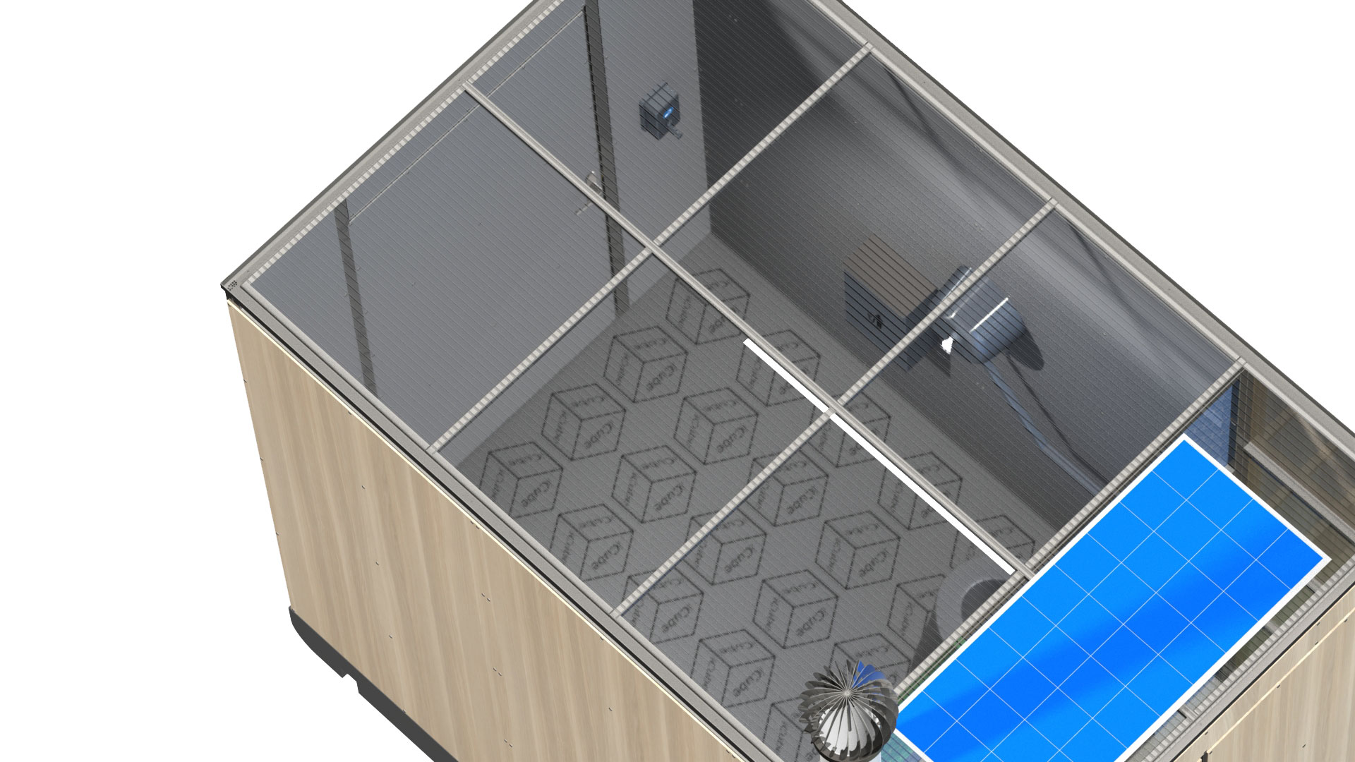 Panneau solaire WC public i Cube®