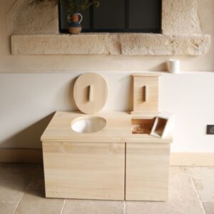 Toilette sèche design d'intérieur Penta I CAG® écologique bois artisanal made in France